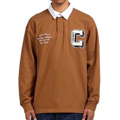 Carhartt WIP - L/S Brown Ducks Rugby Shirt