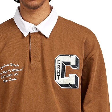 Carhartt WIP - L/S Brown Ducks Rugby Shirt