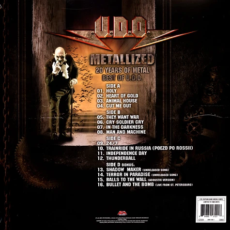 U.D.O. - Metallized Dark Green Vinyl Edition