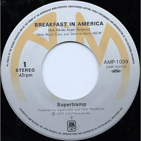 Supertramp = Supertramp - ブレックファスト・イン・アメリカ= Breakfast In America