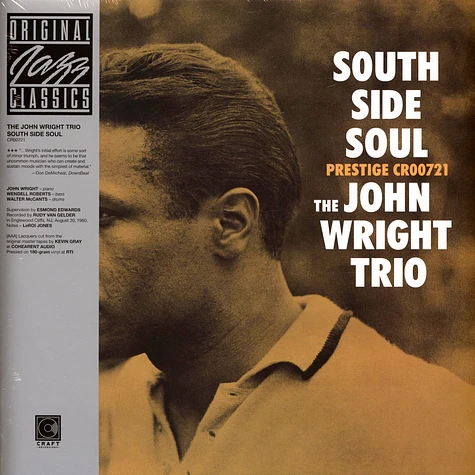 John Wright Trio - South Side Soul (Original Jazz Classics Series)
