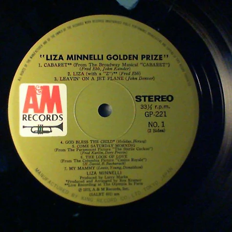 Liza Minnelli - Golden Prize