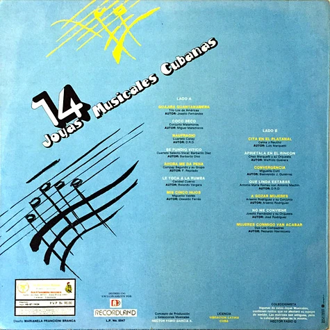 V.A. - 14 Joyas Musicales Cubanas - Volúmen 6