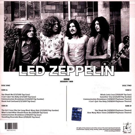 Led Zeppelin - Bbc Session 1969