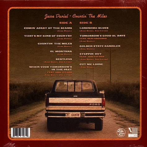 Jesse Daniel - Countin' The Miles Maroon Vinyl Edition