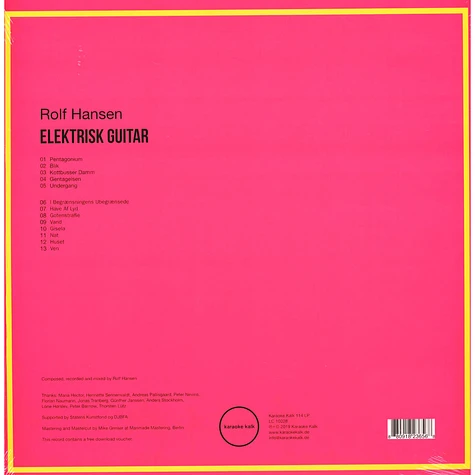 Rolf Hansen - Elektrisk Guitar