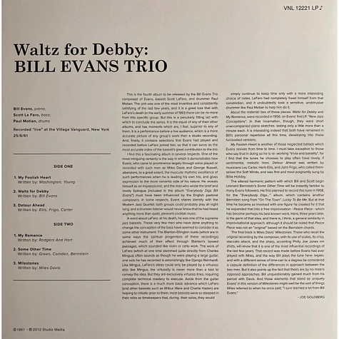 The Bill Evans Trio - Waltz For Debby