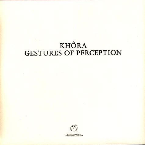 Khora - Gestures Of Perception