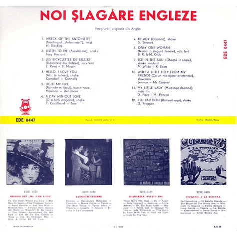 V.A. - Noi Șlagăre Engleze