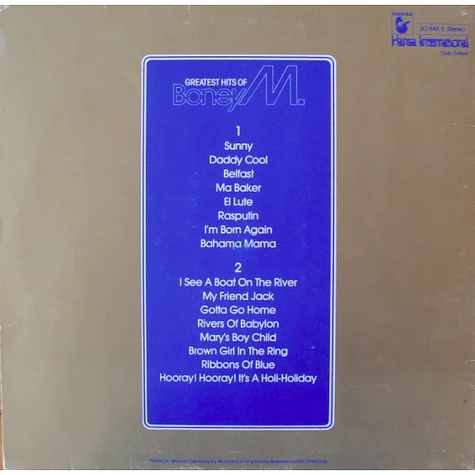 Boney M. - Greatest Hits Of Boney M.