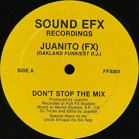 DJ Juanito - Don't Stop The Mix / Cold In Effect