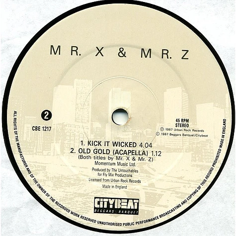 Mr. X & Mr. Z - Mr. X & Mr. Z Drink Old Gold