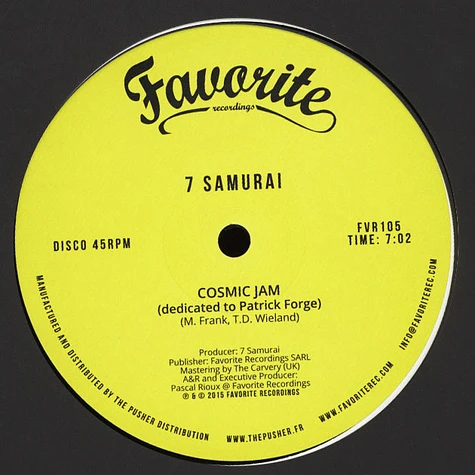 7 Samurai - Shake It Up / Cosmic Jam