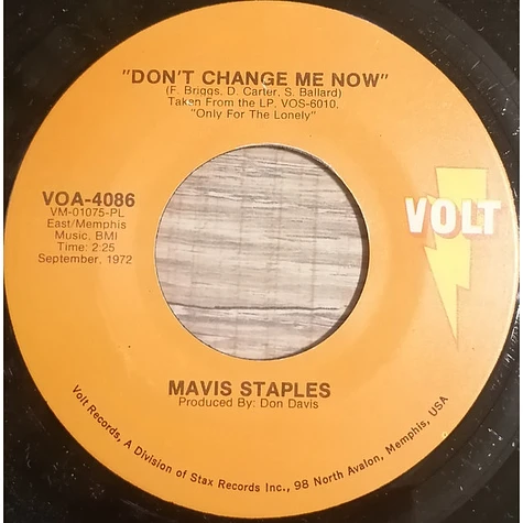 Mavis Staples - Endlessly / Don't Change Me Now