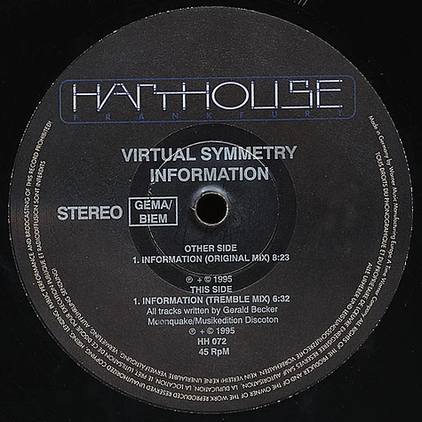 Virtual Symmetry - Information