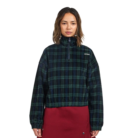 adidas - Corduroy Tartan Half Zip