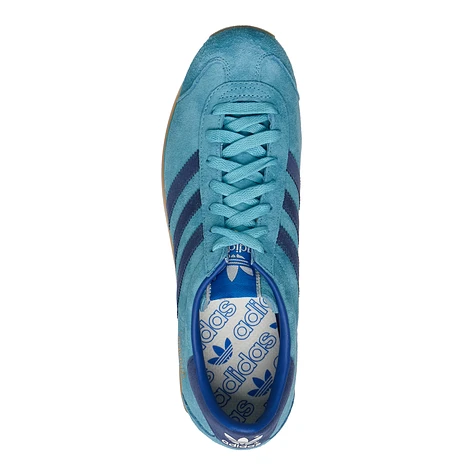 Adidas jeans trainers blue suede best sale