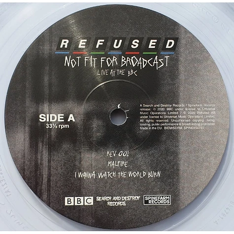 Refused - Not Fit For Broadcast (Live At The BBC)