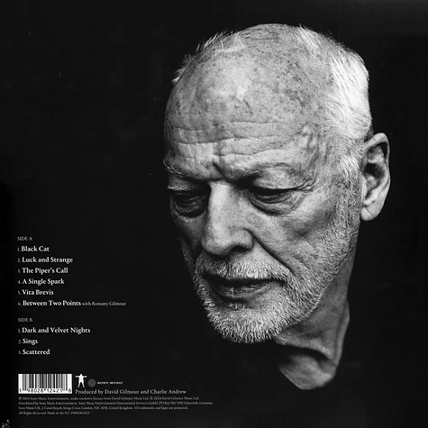 David Gilmour - Luck And Strange Indie Exclusive Translucent Sea Blue Vinyl Edition