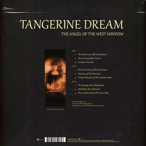 Tangerine Dream - The Angel Of The West Window Black