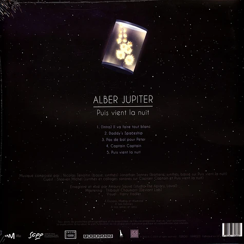 Alber Jupiter - Puis Vient La Nuit Purple Vinyl Edition