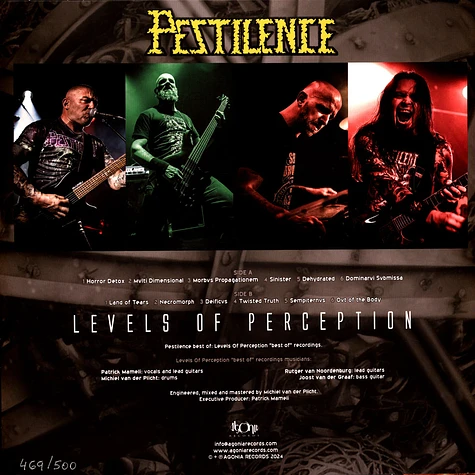 Pestilence - Levels Of Perception Black Vinyl Edition