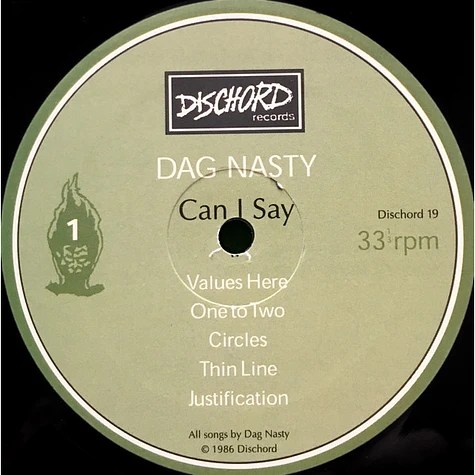 Dag Nasty - Can I Say