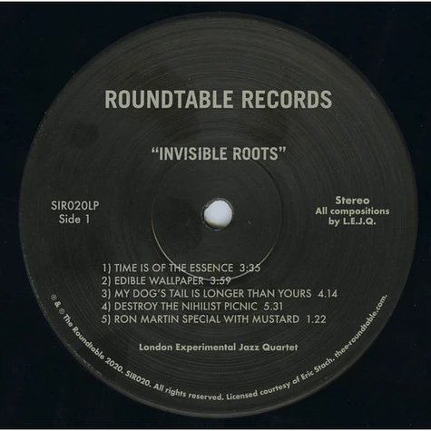 The London Experimental Jazz Quartet - Invisible Roots