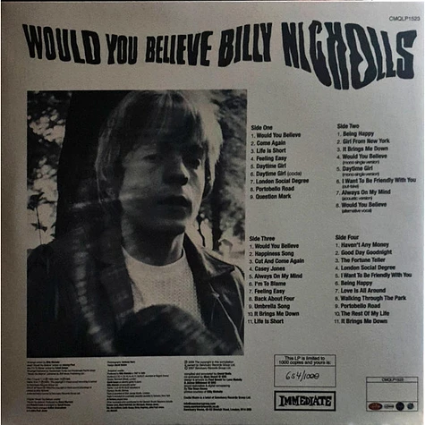 Billy Nicholls - Would You Believe