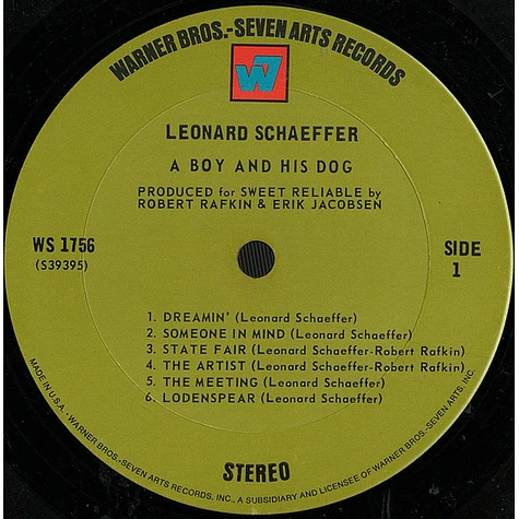 Leonard Schaeffer - A Boy And His Dog