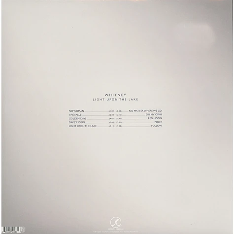 Whitney - Light Upon The Lake Black Vinyl Edition