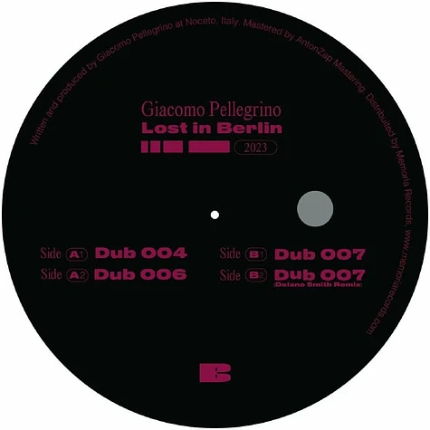Giacomo Pellegrino - Lost In Berlin EP