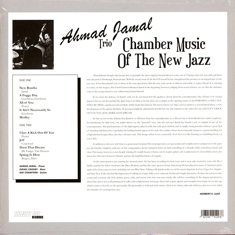 Ahmad Jamal Trio - Chamber Music Of The New Jazz