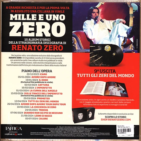 Renato Zero - Tutti Gli Zeri Del Mondo