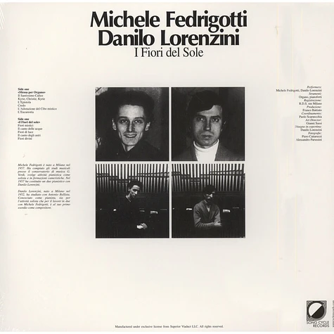 Michele Fedrigotti / Danilo Lorenzini - I Fiori Del Sole