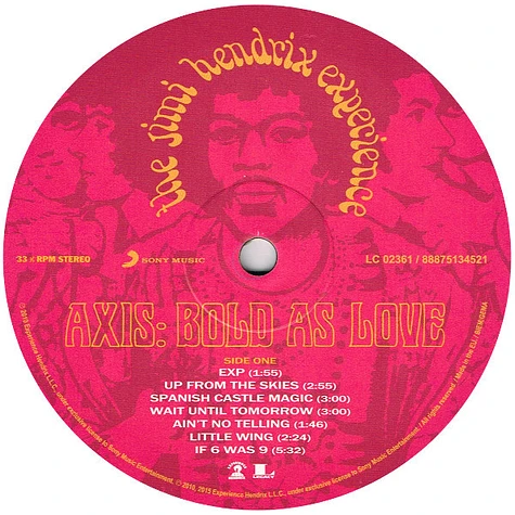 The Jimi Hendrix Experience - Axis: Bold As Love