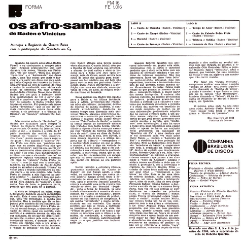 Baden Powel E Vinicius De Moraes - Os Afro Sambas