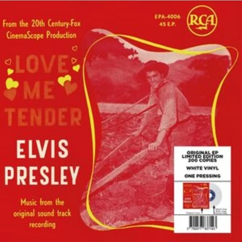 Elvis Presley - EP Stranger No. 14 - Love Me Tender (Belgium) White Vinyl Edition