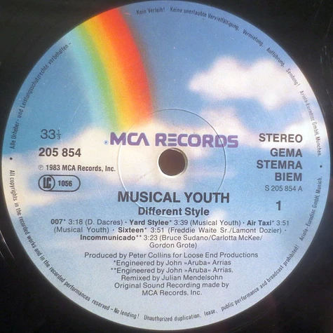 Musical Youth - Different Style