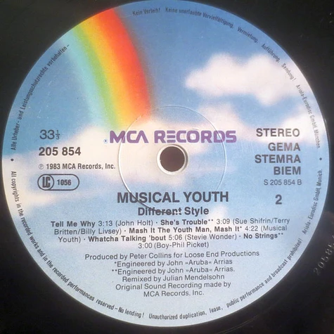 Musical Youth - Different Style