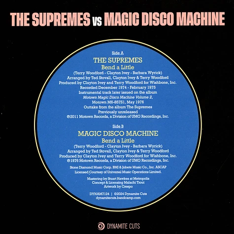 The Supremes & Magic Disco Machine - Bend A Little