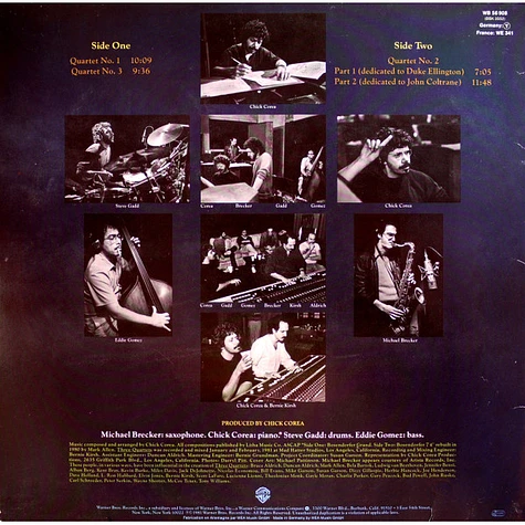 Chick Corea - Three Quartets