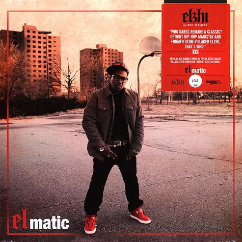 Elzhi - Elmatic HHV EU Exclusive Ruby & Black Marble Colored Vinyl w/ Hand-Numbered Sticker