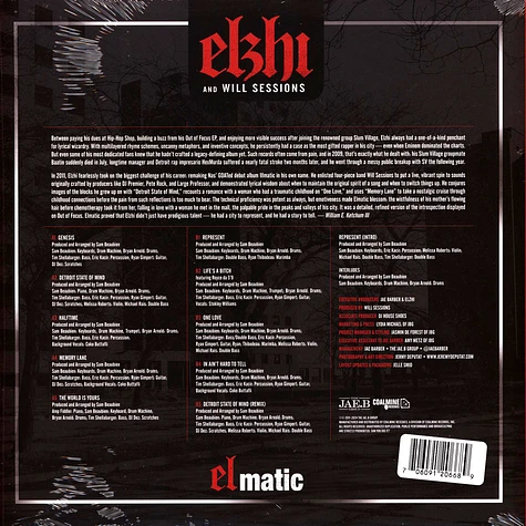 Elzhi - Elmatic HHV EU Exclusive Ruby & Black Marble Colored Vinyl w/ Hand-Numbered Sticker