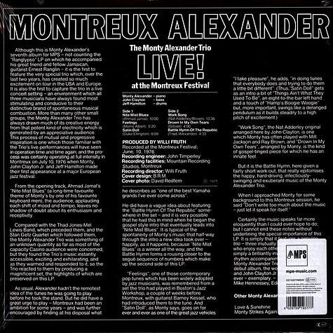 Monty Alexander - Montreux Alexander