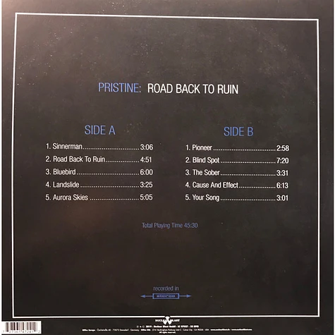 Pristine - Road Back To Ruin