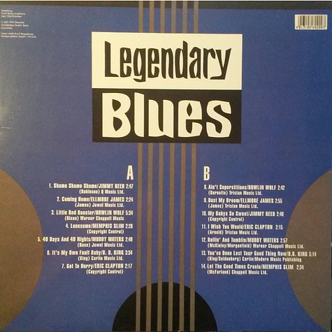 V.A. - Legendary Blues