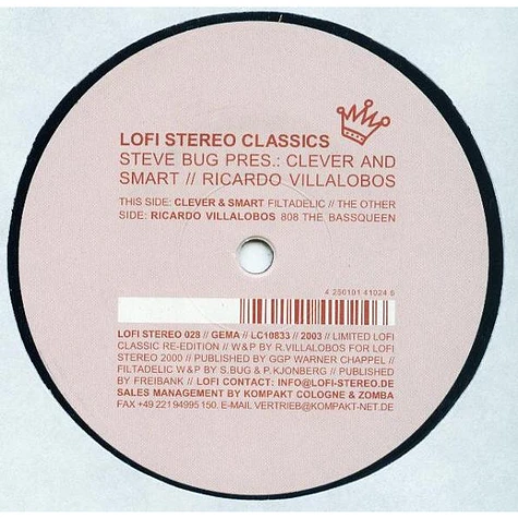 Ricardo Villalobos / Steve Bug Pres. Clever 'n Smart - 808 The Bassqueen / Filtadelic