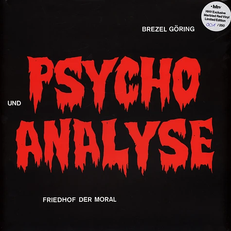 Brezel Göring & Psychoanalyse - Friedhof Der Moral HHV Exclusive Red Vinyl Edition