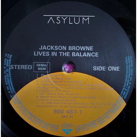 Jackson Browne - Lives In The Balance